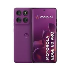 Smartphone Motorola Edge 60 Pro 6.7” 256GB 5G 120Hz pOLED Câmera 50MP Sony LYTIA 700C Violeta