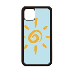 Pintura à mão sol amarelo para iPhone 12 Pro Max Capa para Apple Mini Mobile Case Shell