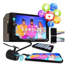 Dvd 2 Din Central Multimídia Universal Mp5 Câmera Bt Espelhamento
