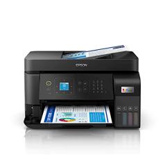 Multifuncional Epson EcoTank L5590 - Tanque de Tinta Colorida, Wi-Fi Direct, Ethernet, Fax, ADF, Bivolt, Preta