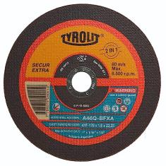 Disco De Corte Fino Inox 7" X .060" X 7/8" Tyrolit Secur