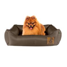 Cama Basic Colchonete Almofada Para Cachorro ou Gato Caminha Pet - Mabuu Pet. Cappuccino, Tamanho 1, 45Cm X 35Cm X 12Cm