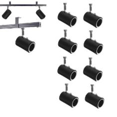 Kit 8 Spot Trilho Perfilado Eletro calha Par20 Bulbo OL8 - Hiperlight