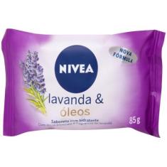 Sabonete em Barra Nivea Lavanda & Óleos 85g, Lavanda, Colorido, Lavand