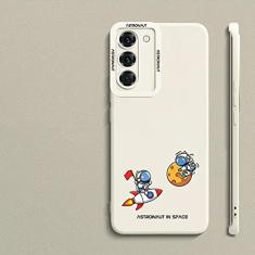 Para Samsung Galaxy S22 S21 S20 S 22 Ultra Plus S20 FE S22Ultra S22Plus S20FE Capa Bonita Space Astronaut Phone Case, W, SpaceRescue, Para Samsung S21 Plus