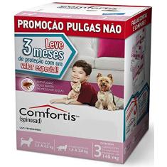 Comfortis 140mg para Cães e Gatos Uso Veterinário com 3 Comprimidos
