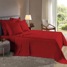 Jogo Lençol Casal de Cima 3 peças Fronhas c/ Abas Percal Flex 400 Fios