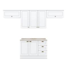 Cozinha Modulada Nova York 5 Peças Branco HP  Henn