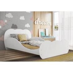 Cama Solteiro para colchão 88 x 188 cm Safira 100% MDF Multimóveis FG2