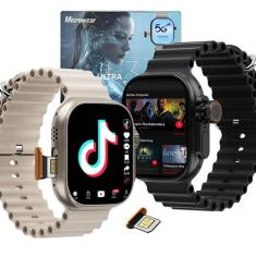Smartwatch Microwear Ai3 Pro 5G 16GB, Câmera Integrada, Android com Pl