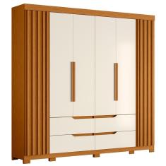 Guarda Roupa Doble Casal Quarto Com 6 Portas e 4 Gavetas