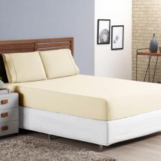 Jogo Lençol Super Macio Casal 3 Peças Percal 400 Fios Acetinado - Bela