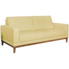 Sofa 3 Lugares 180 Cm Crons Suede Bege Vazzano Bege