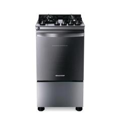 Fogão Brastemp 4 Bocas com Mesa de Vidro e Dupla Chama Inox BFO4VBR 12