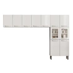 Kit De Cozinha Completa 3 Peças Evidence (2 Armários + 1 Paneleiro) Cpt65 Branco - Bertolini