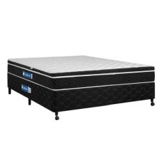 Cama Box + Colchão Netsono Casal Class One Face Molas Pocket 138x188x5