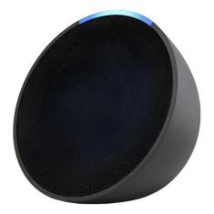 Echo Popcaixa De Som Inteligente Com Alexa Amazon Cor Preto