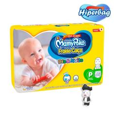 Kit Hiper Bag FRALDA CALÇA  Descartável DIA&NOITE MamyPoko - P - 46 Unidades + 01 Boneco Poko-Chan
