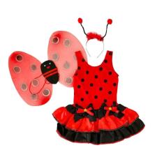 Fantasia Infantil Joaninha com Asa Varinha e Tiara