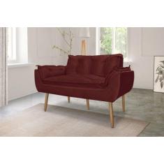 Namoradeira Decorativa Opala Suede - me, bordo