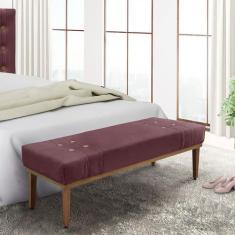 Recamier Banqueta Divã Quarto Casal Banco Estofado 0,9 M - Artemis - M