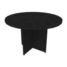 Mesa de Jantar Redonda Natus40 Preta 120 cm - Bramov