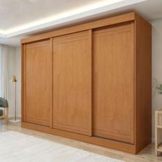 Guarda Roupa Nice 3 Portas 4 Gavetas - Móveis Lopas