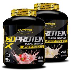 Kit 2x Whey Iso Protein Blend Complex  Isolado 2Kg - XPRO-Unissex