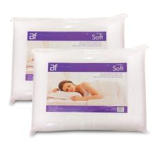 Kit 2 Travesseiro Espuma Ortopédico Firme Antialérgico 50x70cm BF Colchões