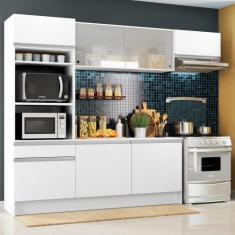 Cozinha Completa Topazio com Armário Balcão e Tampo Madesa