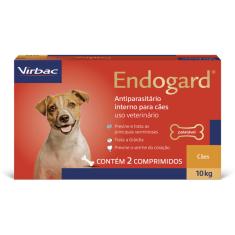 Vermífugo Virbac Endogard para Cães até 10 Kg - 2 Comprimidos