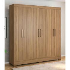 Guarda Roupa Roupeiro Casal 63020 06 Portas 03 Gavetas Prático Amendola Touch Demóbile 