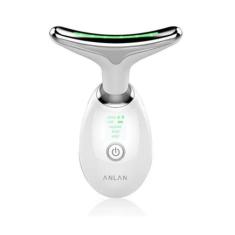 Massageador Facial Terapia Led 3 Luzes Pescoço Rugas Papada