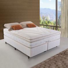 Colchão King Molas Maxspring American 193x203x33cm Herval Branco