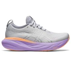 ASICS T nis de corrida feminino Gel-Nimbus 25, Cinza Piedmont/prata pura, 12