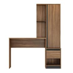 Escrivaninha com Armário 1 Porta Morada 29800 Amêndola Touch / Grafito