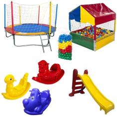 Cama Elástica Pula Pula 2,30m + Piscina de Bolinhas 1,00m + 500 Bolinh