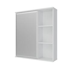 Espelheira para Banheiro 1 Porta 3 Prateleiras Treviso Mgm Móveis