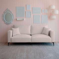 sofá na caixa ubbe bouclé bege 200 cm