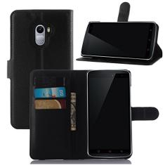 Capa carteira para Lenovo A7010, capa carteira flip de couro PU premium com compartimento para cartão, suporte e fecho magnético [capa interna à prova de choque de TPU] Compatível com Lenovo A7010