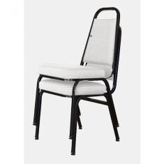 02 Cadeiras Empilhável Para Hotelaria Linha Hotel Jersey Branco