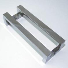 Puxador para Porta Duplo em Inox Tokyo 80cm Geris
