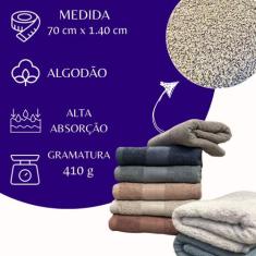 Jogo com 2 Toalhas de Banho Macia Bia Gigante Algodão Toalhão Felpuda 