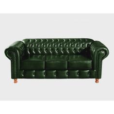 Sofá Chesterfield Luís Xv 3 Lugares Retrô Decoração