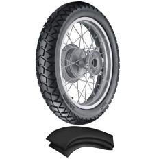 Kit Pneu Bros 150 Xre 190 Xtz 150 90/90-19 52p Tr300 Vipal + Camara