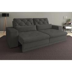 Sofá 5 Lugares Net Royale Assento Retrátil e Reclinável 2,50m (L) - NETSOFAS