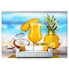 Papel De Parede Drinks Bebidas Praia Verão 3D Al182 - Você Decora