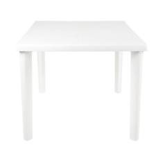 Mesa Plástica Quadrada Desmontável Mor, Branco