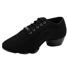 Tênis feminino masculino para prática de dança social para iniciantes e dança de salão casual respirável