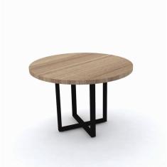 Mesa De Reunião Redonda Pandin Pe40tub - Naturalle